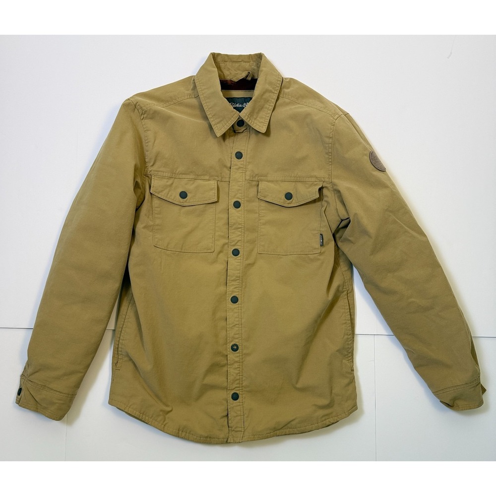 Eddie‎ Bauer Mens S Voyager Fleece Blanket Aztec Lined Jacket Tan Cowboy Western